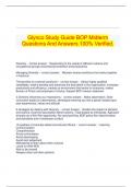  Glynco Study Guide BOP Midterm Questions And Answers 100% Verified.