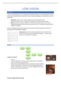 Volledige samenvatting Low Vision I gegeven door D. De Rijcke OOGZORG