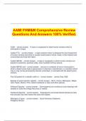   AAMI FHM&M Comprehensive Review Questions And Answers 100% Verified.