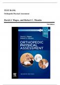 Test Bank - Orthopedic Physical Assessment, 7th Edition (Magee, 2021), Chapter 1-18 | All Chapters