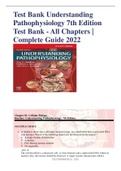 Test Bank Understanding Pathophysiology 7th Edition Test Bank - All Chapters | Complete Guide 2022