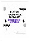 PLS1501 EXAM PACK 2024/2025