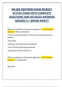 NR 602 MIDTERM EXAM NEWEST  ACTUAL EXAM WITH COMPLETE  QUESTIONS AND DETAILED ANSWERS  GRADED A | BRAND NEW!!! 