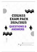 COS2633 EXAM PACK 2024/2025