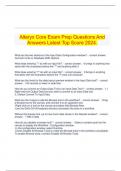   Alteryx Core Exam Prep Questions And Answers Latest Top Score 2024.