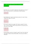 EKG Strips Exam Questions and Answers