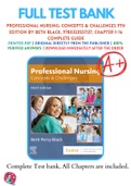 Test Bank For Professional Nursing: Concepts & Challenges 9th Edition By Beth Black 9780323551137 Chapter 1-16 Complete Guide .