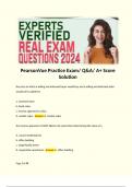 PearsonVue Practice Exam/ Q&A/ A+ Score Solution 