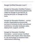 Google Certified Educator Level 1 with correct answers