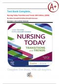 Test Bank Complete_ Nursing Today Transition and Trends 10th Edition, (2020) By JoAnn Zerwekh & Ashley Zerwekh Garneau  All Chapter 1-26| Verified| Rationale