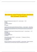 Servicenow Hrsd Practice Exam Questions And Answers Graded A+.