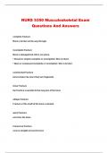 NURS 5350 Musculoskeletal Exam Questions And Answers