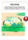 Test Bank for Operations Management: Processes and Supply Chains 14th Global Edition by Krajewski & Malhotra, ISBN: 9781292409863, All 15 Chapters Covered, Verified Latest Edition