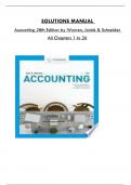 Solution Manual for Accounting 28th Edition by Warren, Jonick & Schneider Consists of 26 Complete Chapters, ISBN: 978-1337902687