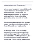 APES chapter 22 (Urbanization and Sustainability) with complete solutions