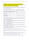 iGCSE chemistry Edexcel chemical tests, question and answer