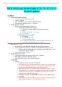 NUR 408 Exam Study Guide 4 Ch. 26, 43, 45, 41 (Latest Update)