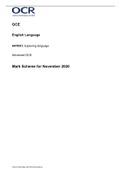 OCR ENGLISH LANGUAGE H470-01 MS Nov20