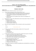 Chapter 1, The Cell in Health and Illness TEST BANK FOR DAVIS ADVANTAGE FOR PATHOPHYSIOLOGY 2ND EDITION BY  CAPRIOTTI