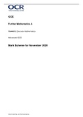 OCR FURTHER MATHEMATICS Y544-01 MS Nov20