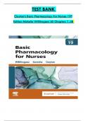 Test Bank For Clayton’s Basic Pharmacology for Nurses 19th Edition Michelle Willihnganz, Consists Of 48 Complete Chapters, ISBN: 978-0323796309