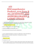 ATIRN Comprehensive Predictor 2019 Form B 180 QUESTIONS AND ANSWERS GRADED A LATEST UPDATE