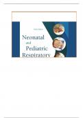 TEST BANK For Neonatal and Pediatric Respiratory Care, 6th Edition by Brian K. Walsh, All Chapters 1 - 42, Complete Newest Version