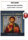 Test Bank for Exploring the Bible 2nd Edition by Stephen Harris, ISBN: 9780078038402, All 39 Chapters Covered, Verified Latest Edition