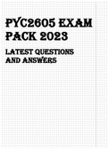 PYC2605 EXAM PACK 2023