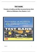 Test Bank For Principles of Auditing and Other Assurance Services 22nd Edition by Whittington, Pany, Consists Of 21 Complete Chapters, ISBN: 978-1260598087