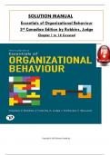 Solution Manual For Essentials of Organizational Behaviour, 3rd Canadian Edition by Robbins, Judge & Breward, ISBN: 9780137845729, All 14 Chapters Covered, Verified Latest Edition