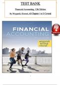 Test Bank for Financial Accounting, 12th Edition By Weygandt, Kimmel and Mitchell, ISBN: 9781119874386, All 13 Chapters Covered, Verified Latest Edition