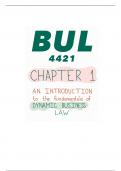 Bul 4421 Chapter 1 Outline 