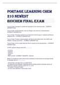 CHEM 103 / PORTAGE LEARNING MODULE 1 TO 6 EXAM/ Portage Learning Chem 210/Nursing PORTAGE PATHOPHYSIOLOGY/Pharmacology- NURS 251/Portage Learning Anatomy & Physiology/PORTAGE LEARNING BIOD 151 ANATOMY AND PHYSIOLOGY/Portage Learning Anatomy & Physiology /