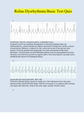 Relias Dysrhythmia Basic Test Quiz Questions and Answers (2022/2023) (Verified Answers)