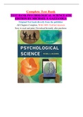 TEST BANK PSYCHOLOGICAL SCIENCE 6TH  EDITION BY MICHAEL S. GAZZANIGA (Original Complete Test Bank, With 100% Verified Answers)