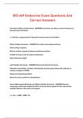 BIO 669 Endocrine Exam Questions And Correct Answers