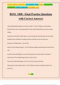 BSNC 1000 - Final Practice Questions with Correct Answers