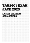 TAM2601 EXAM PACK 2023