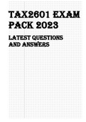 TAX2601 EXAM PACK 2023