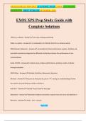 EXOS XPS Prep Study Guide with Complete Solutions