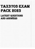 TAX3703 EXAM PACK 2023