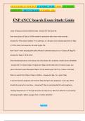 FNP ANCC boards Exam Study Guide