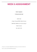 NRNP 6665 Week 8: Assignment Tic Disorder Study Guide Amber Lalani College of Nursing-PMHNP, Walden University NRNP 6665: PMHNP Care Across the Lifespan I Walden University Due: April 20, 2021   (  UPDATED 2023)