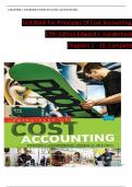 TEST BANK For Principles Of Cost Accounting, 17th Edition by Edward J. Vanderbeck, Verified Chapters 1 - 10, Complete Newest Version