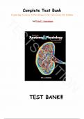 Test Bank - Exploring Anatomy & Physiology in the Laboratory 4th Edition by Erin C. Amerman, All Chapters| Complete Guide A+