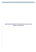 HESI RN V1,2,3 &4 MED SURG Exam Questions& Answers; Bunded; Latest Updated A Score Solution