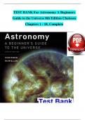 TEST BANK For Astronomy A Beginners Guide to the Universe, 8th Edition by Chaisson, Verified Chapters 1 - 18, Complete Newest Version