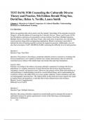 TEST BANK FOR Counseling the Culturally Diverse Theory and Practice, 9th Edition Derald Wing Sue, David Sue, Helen A. Neville, Laura Smith