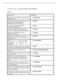 PMLS 2 (Lab) – EXAM QUESTIONS AND ANSWERS